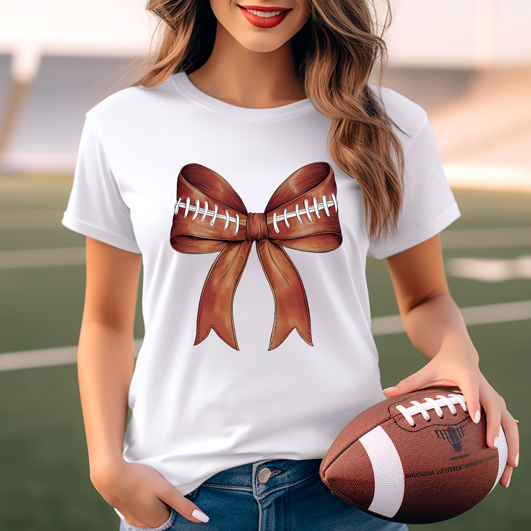 Football Bow DTF Print