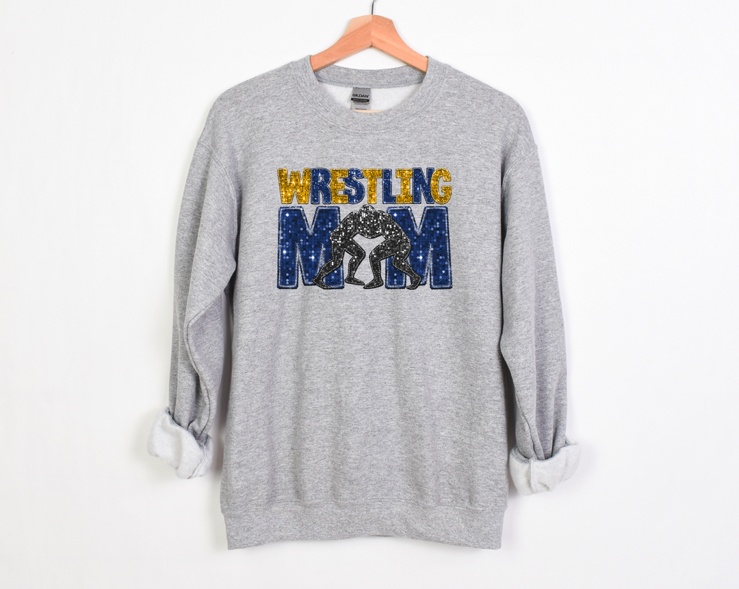 Wrestling Mom Faux Glitter DTF Print