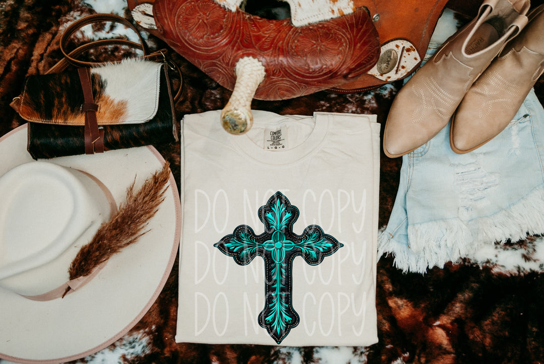 Tooled Cross DTF Print