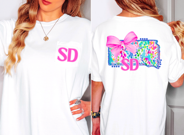 Lily Bow States SET DTF Print