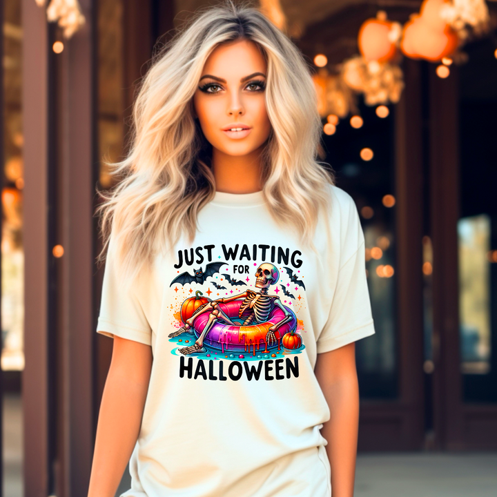 Just Waiting For Halloween DTF Print