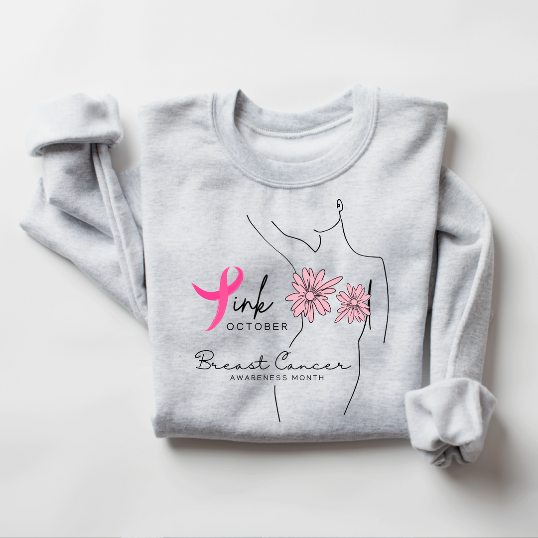 Breast Cancer Awareness (PINK) Ash Sweatshirt