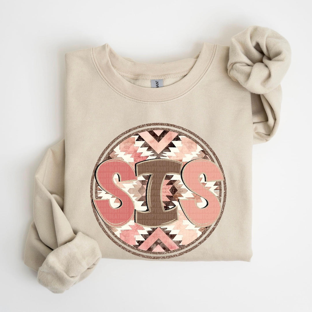 Pink And Brown Names DTF Print