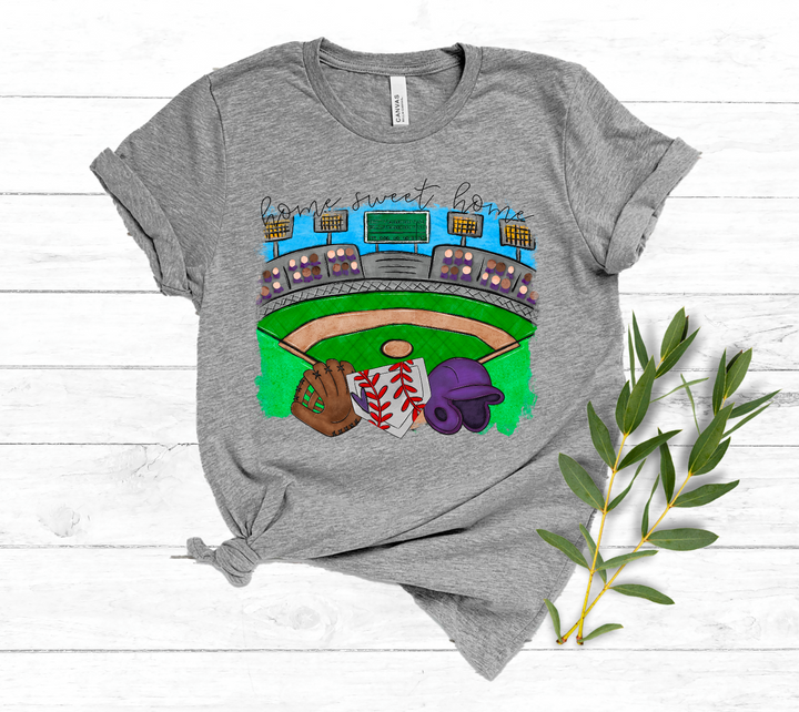 Home Sweet Home Baseball DTF Print