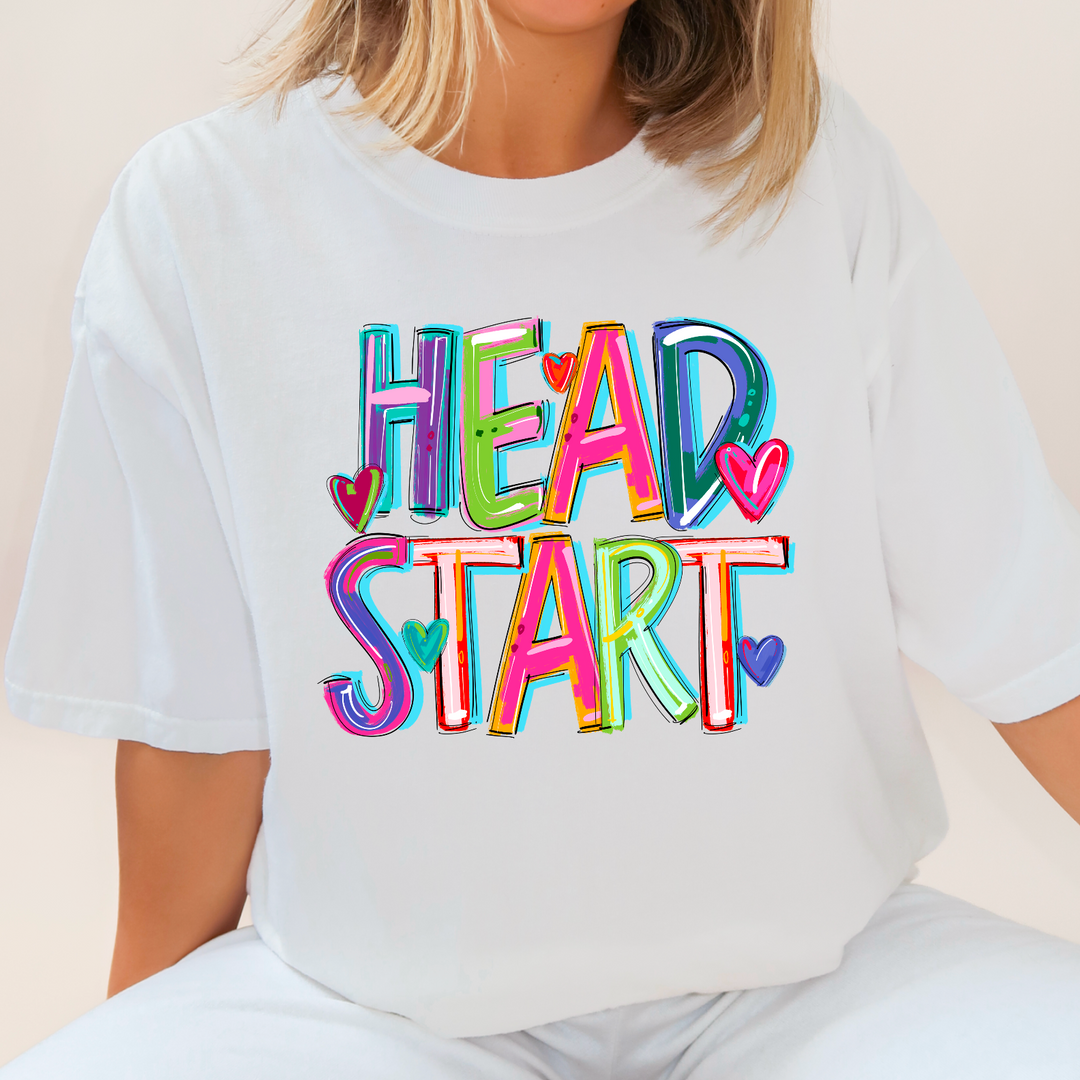 Cheery Words Head Start DTF Print