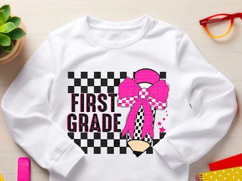 Bow Pencil Grades DTF Print