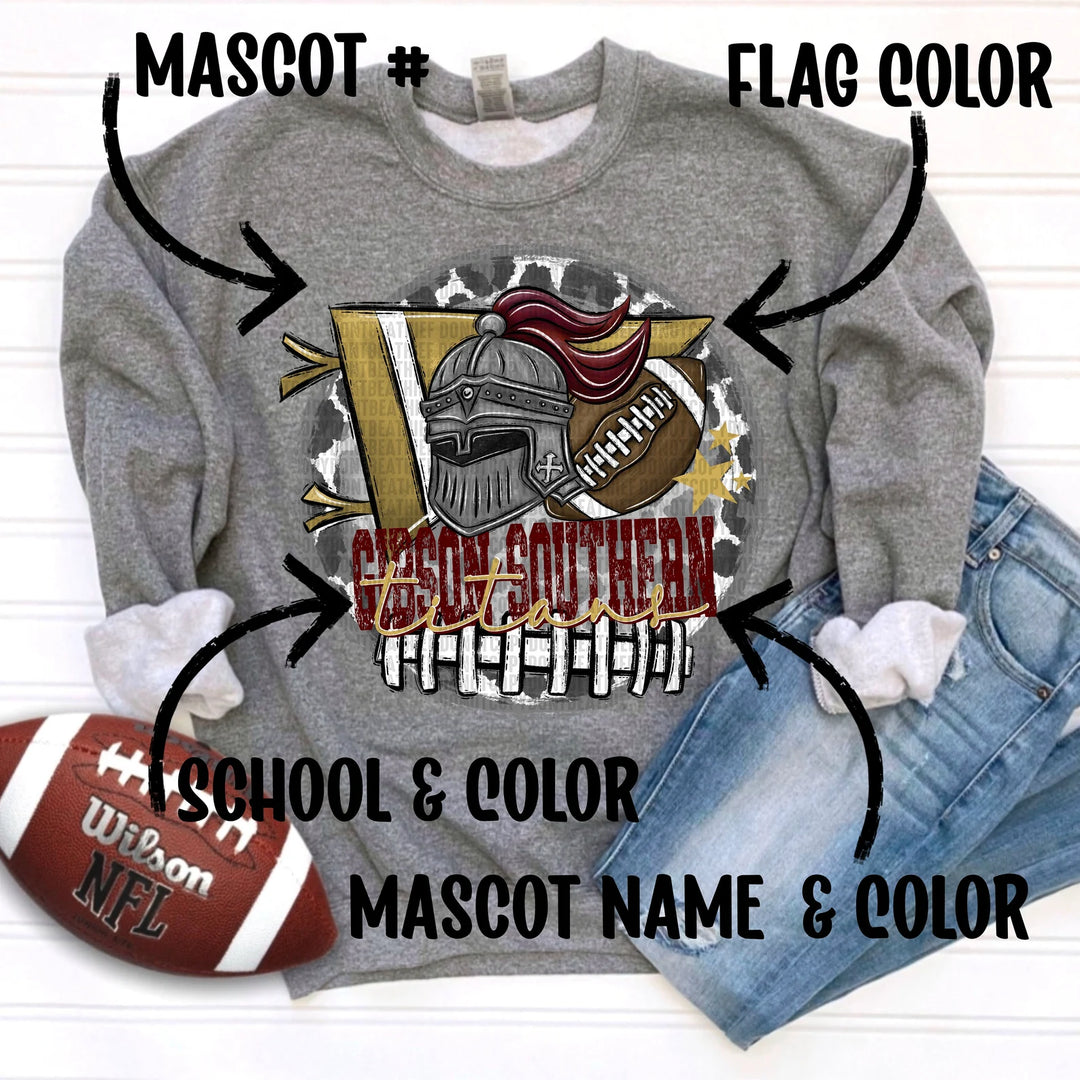 Football Spirit Custom Digital Creation/Mockup Fee ONLY - No Prints - No Digitals