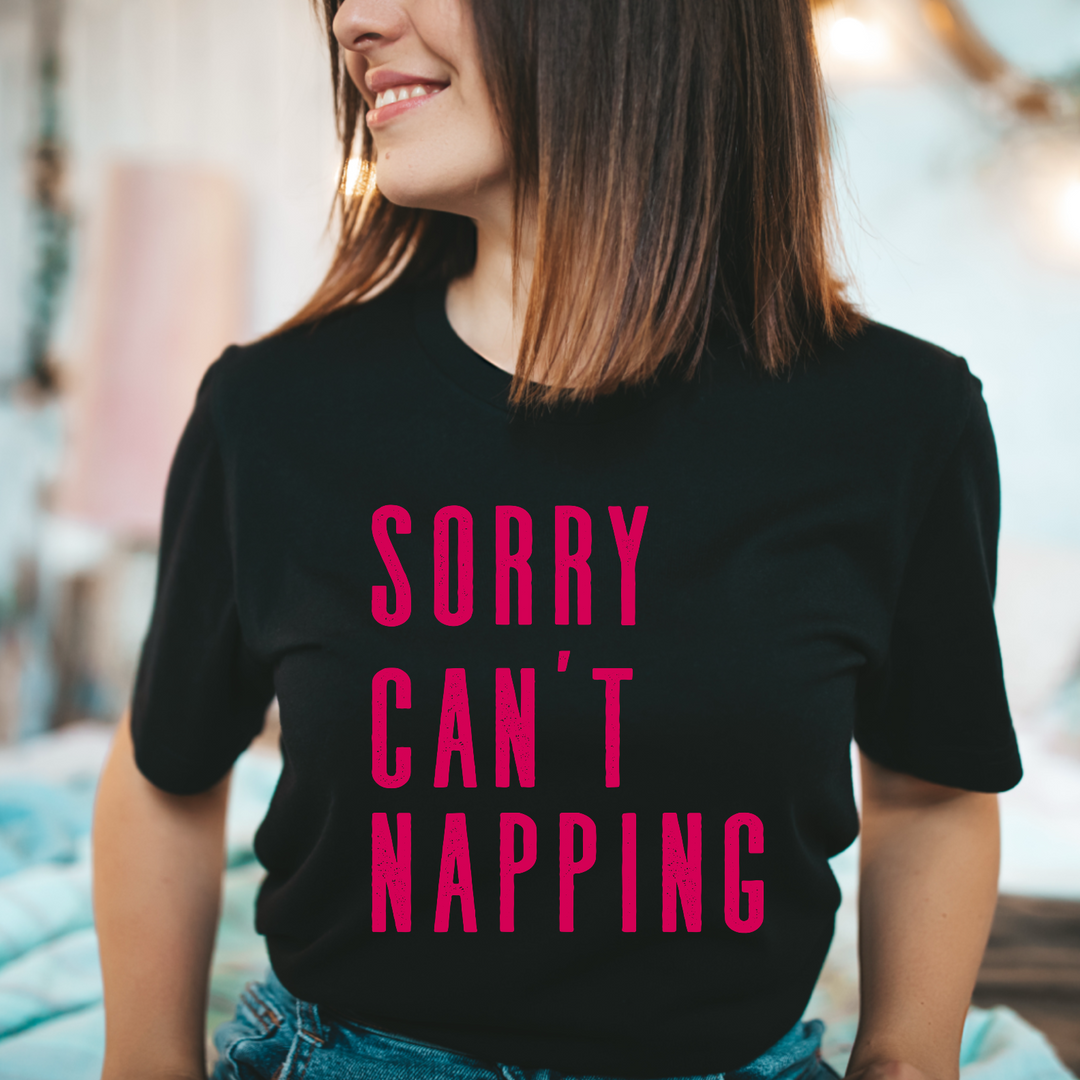 Sorry Can’t Napping DTF Print