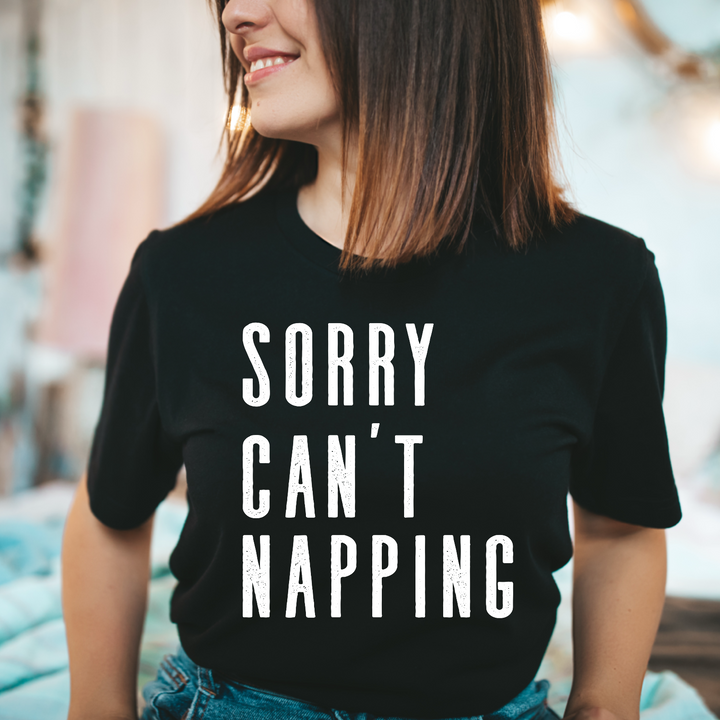 Sorry Can’t Napping DTF Print