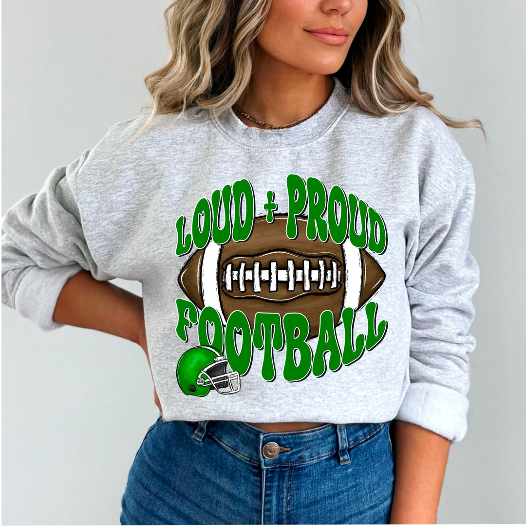 Loud And Proud Football DTF Print