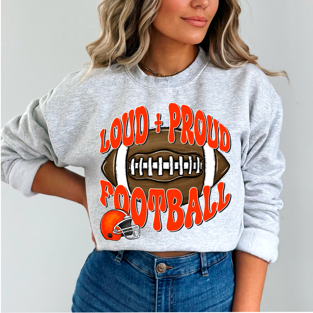 Loud And Proud Football DTF Print