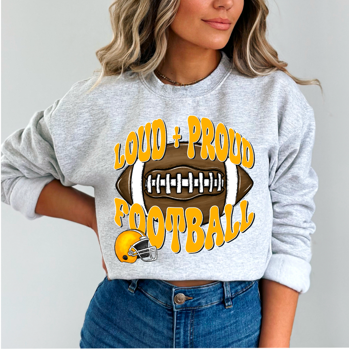 Loud And Proud Football DTF Print