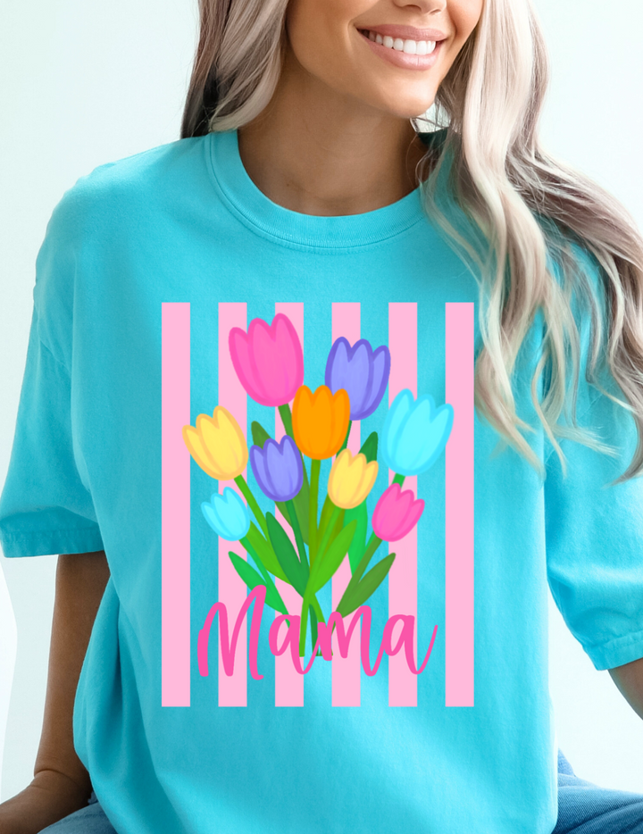 Stripe Tulip Custom DTF Print