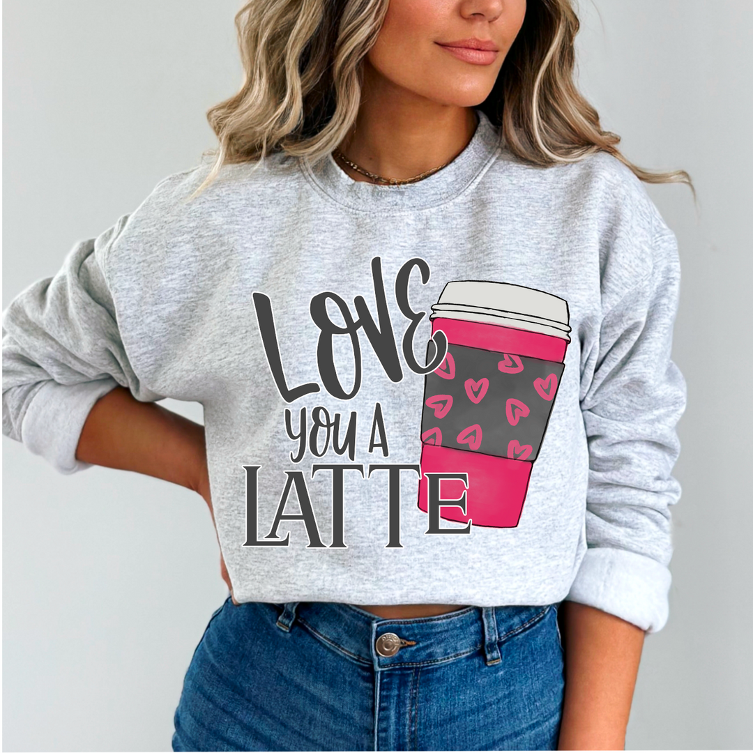 Love You A Latte DTF Print