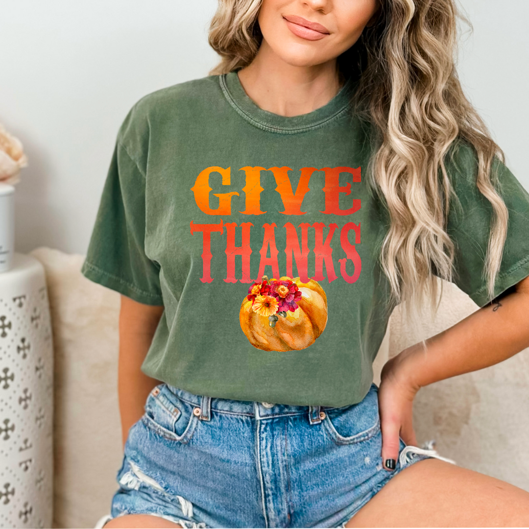 Give Thanks Vintage DTF Print