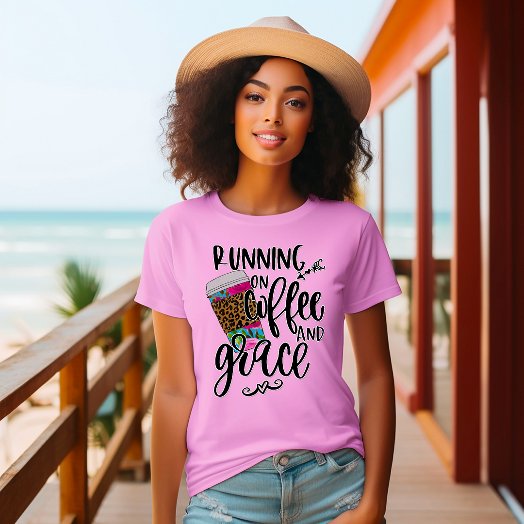 Running On Coffee And Grace DTF Print