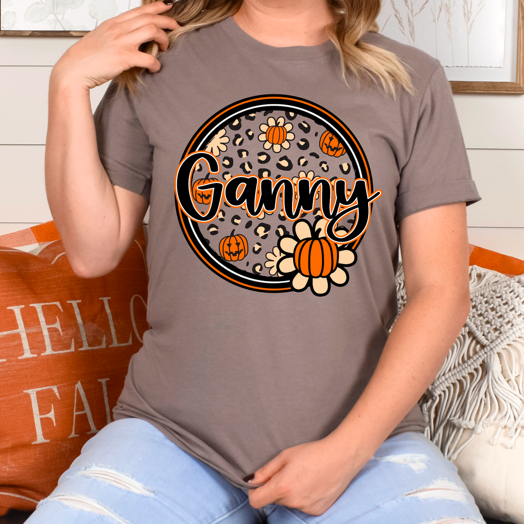 Pumpkin Name Circle DTF Print