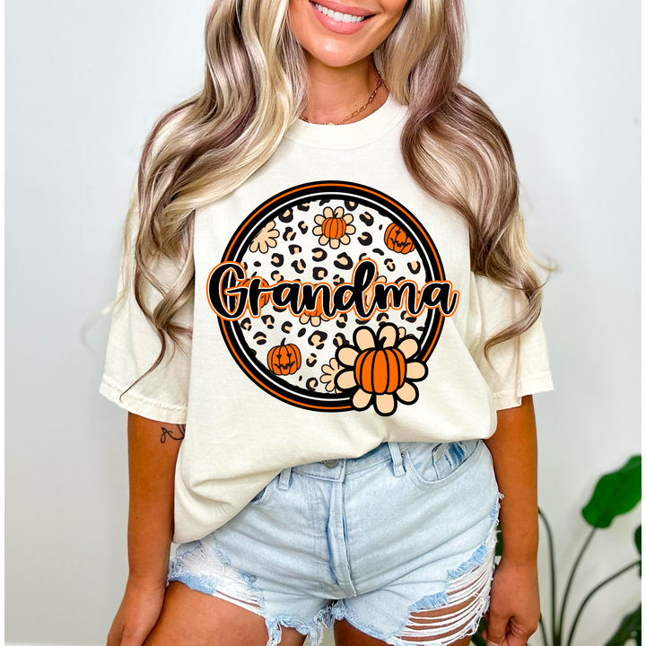 Pumpkin Name Circle DTF Print