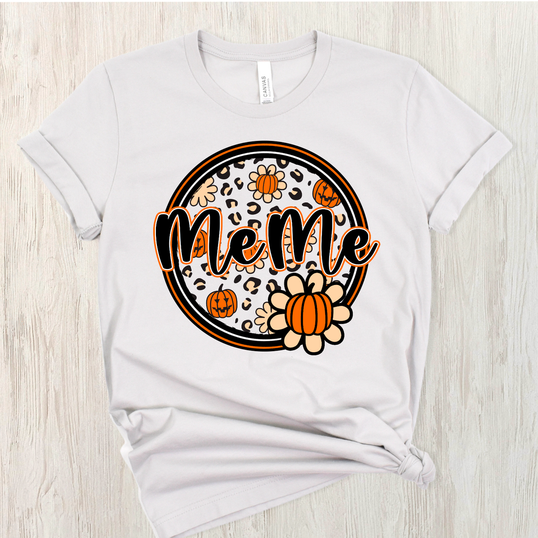 Pumpkin Name Circle DTF Print