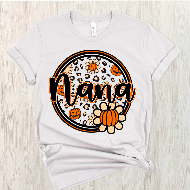 Pumpkin Name Circle DTF Print