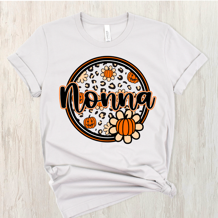 Pumpkin Name Circle DTF Print