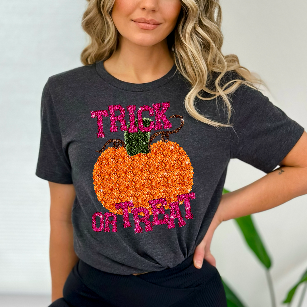 Trick Or Treat Sequins DTF Print