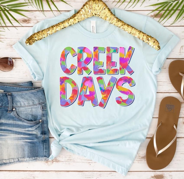 Colorful Summer Themed Days DTF Print