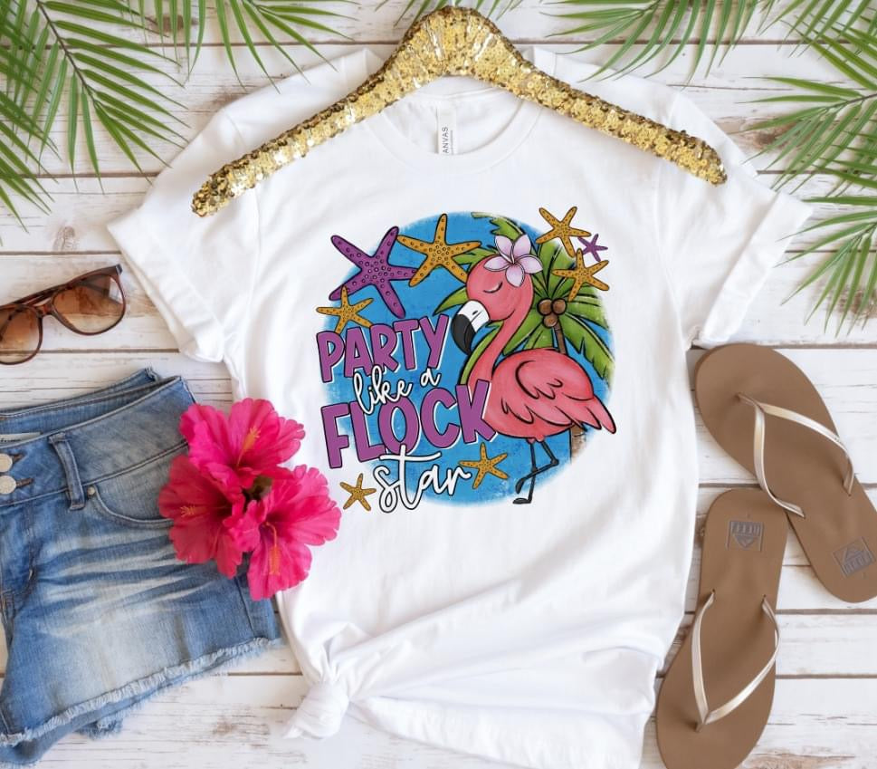 Party Like A Flock Star DTF Print