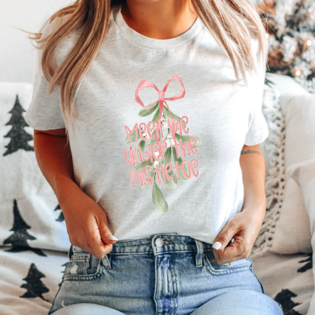 Meet Me Under The Mistletoe DTF Print