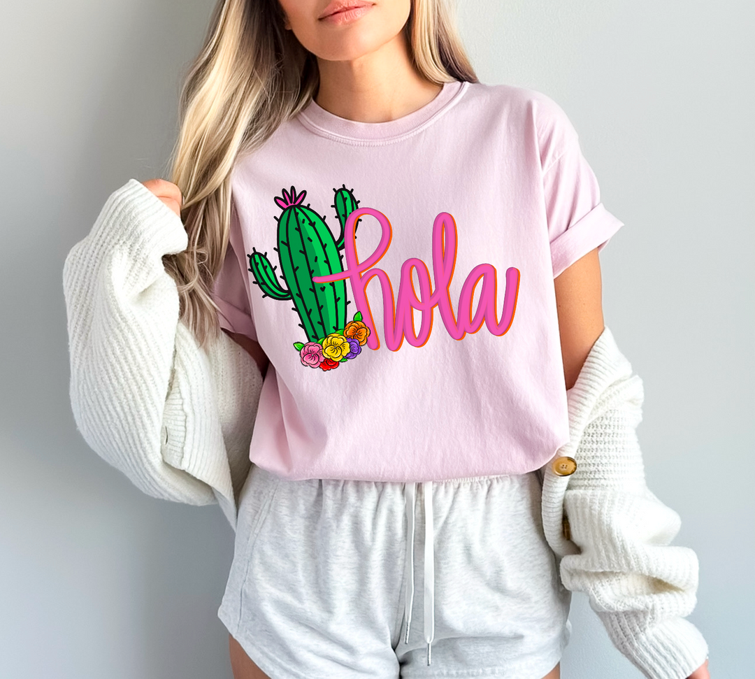 Hola Cactus DTF Print