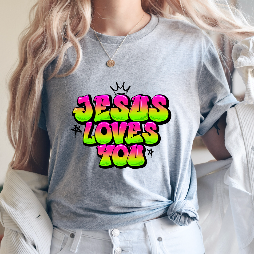 Jesus Loves You DTF Print