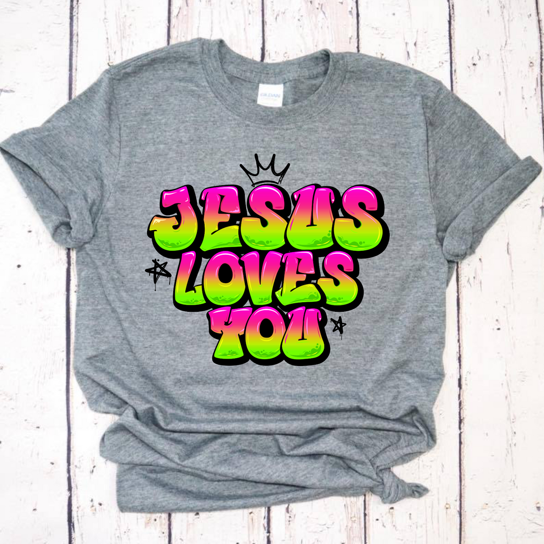 Jesus Loves You DTF Print