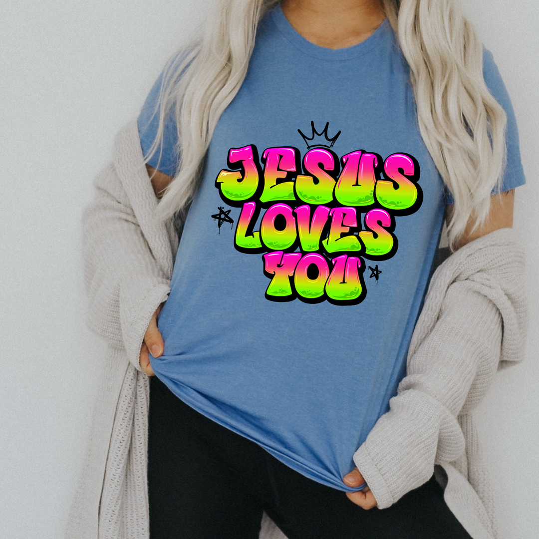 Jesus Loves You DTF Print