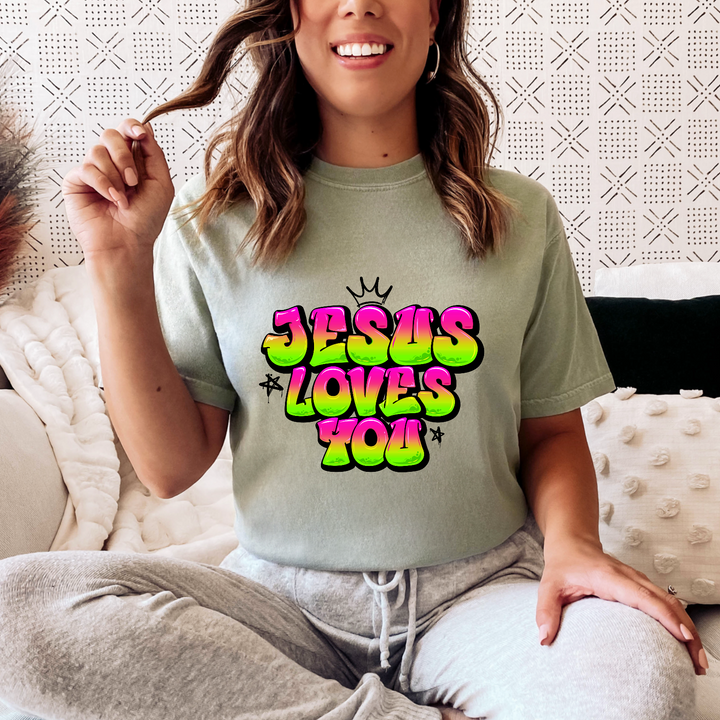 Jesus Loves You DTF Print