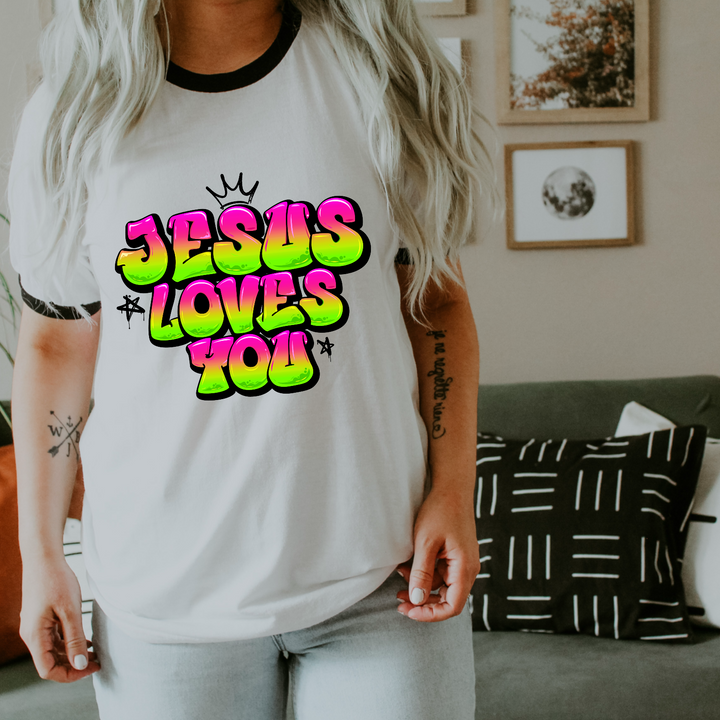 Jesus Loves You DTF Print