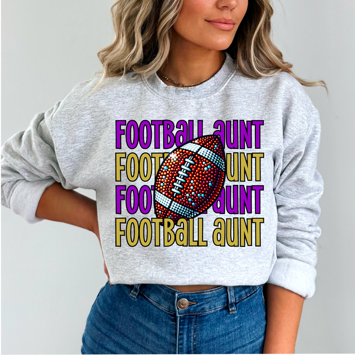 Bling Football Titles DTF Print