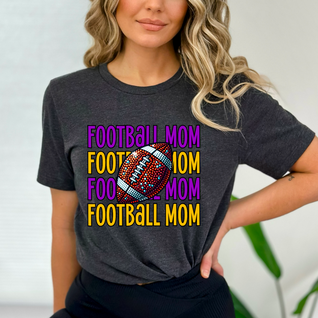 Bling Football Titles DTF Print