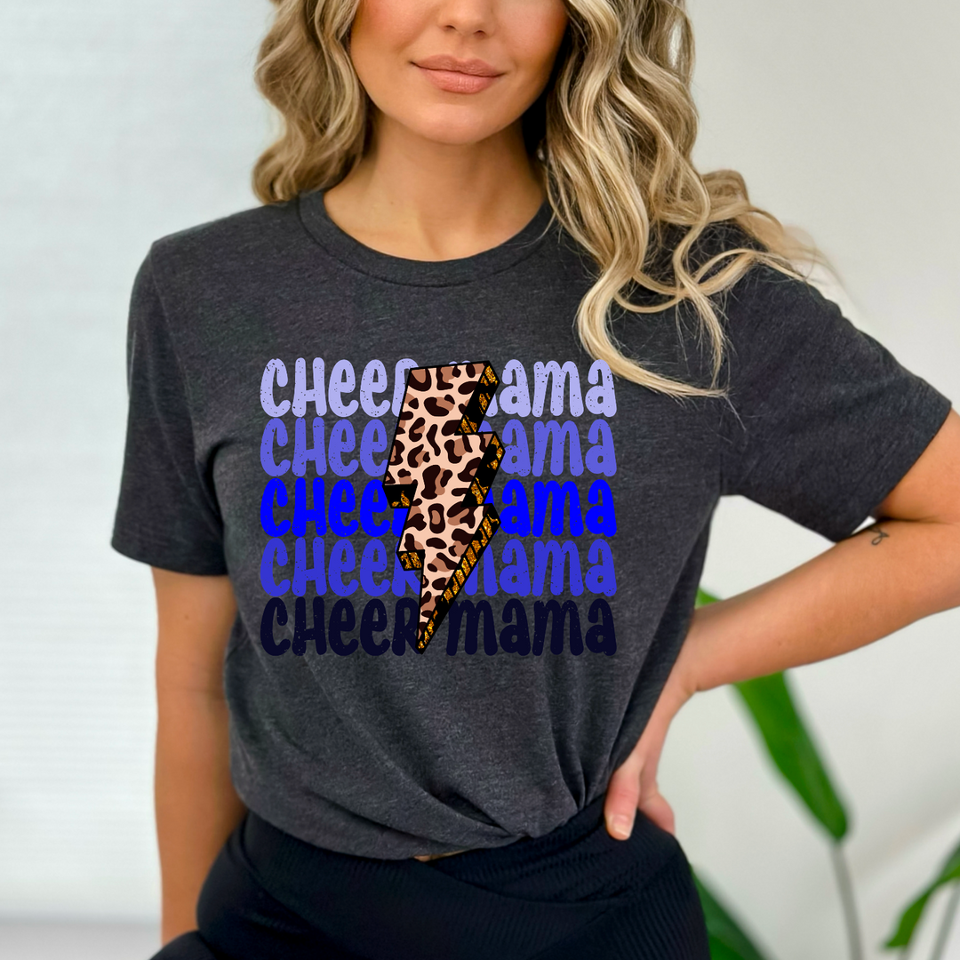 Cheer Mama Lightening Bolt DTF Print