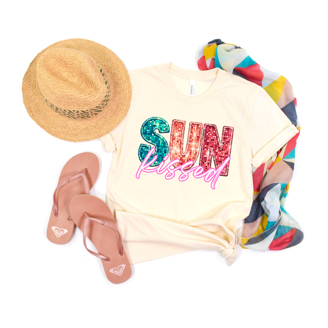 Sun Kissed Faux Glitter DTF Print