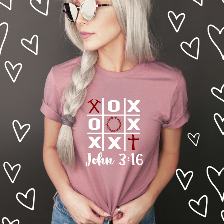John 3:16 Tic-Tac-Toe DTF Print