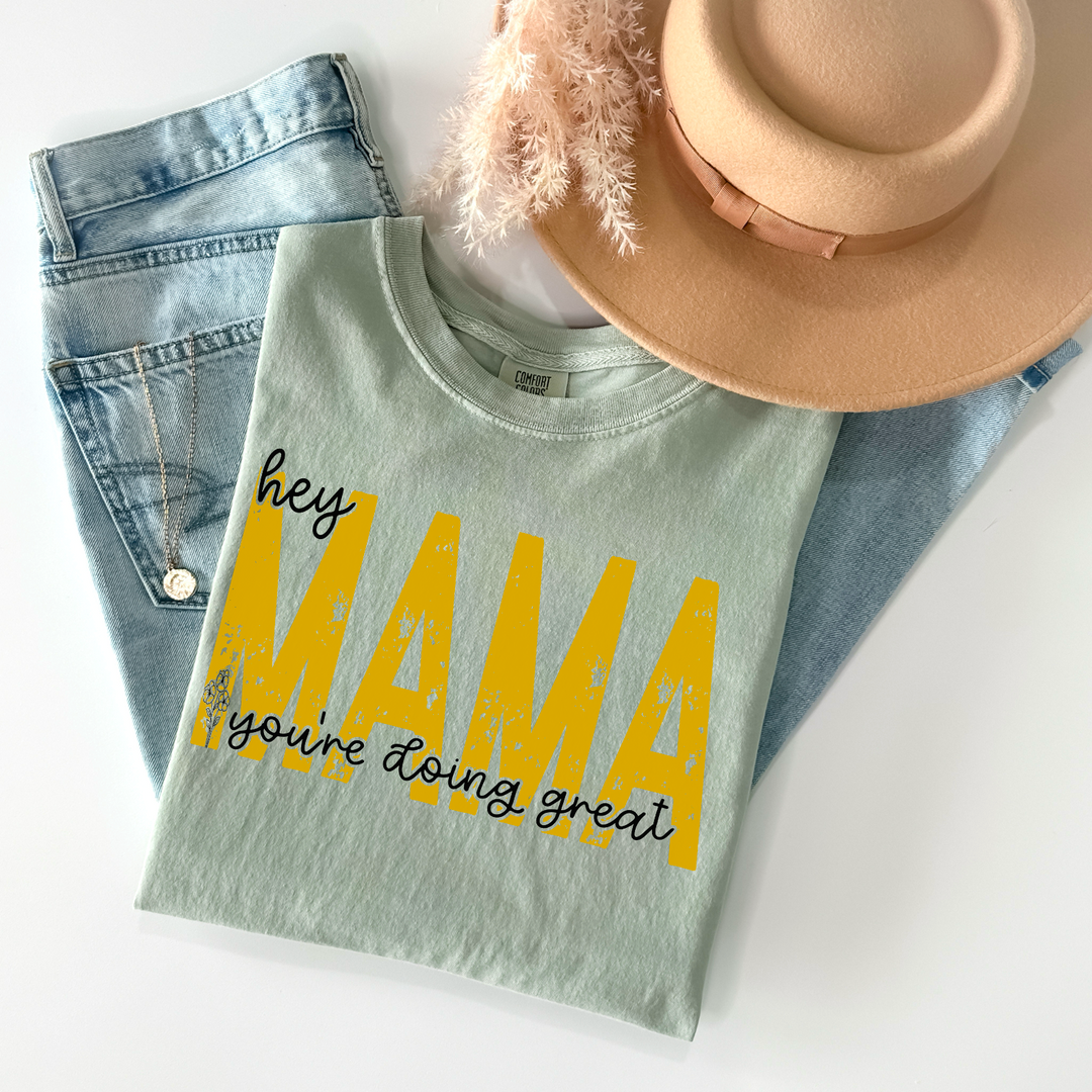 Hey Mama Floral DTF Print