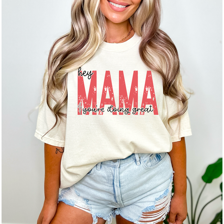 Hey Mama Floral DTF Print