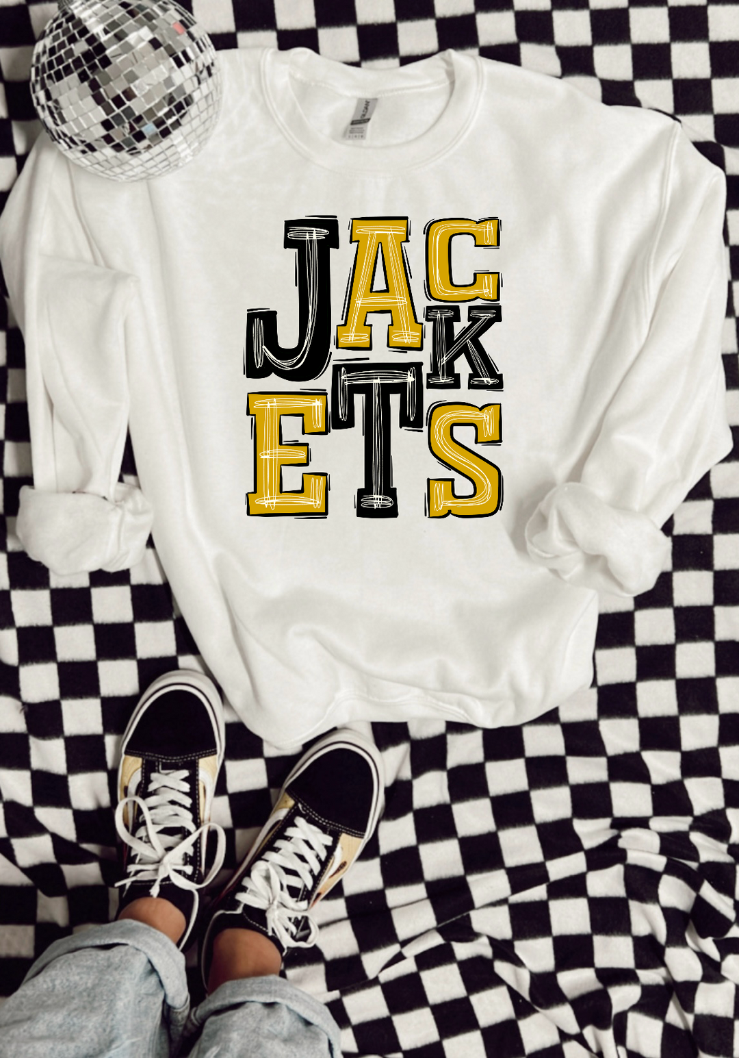 Jackets (Black & Gold) DTF Print