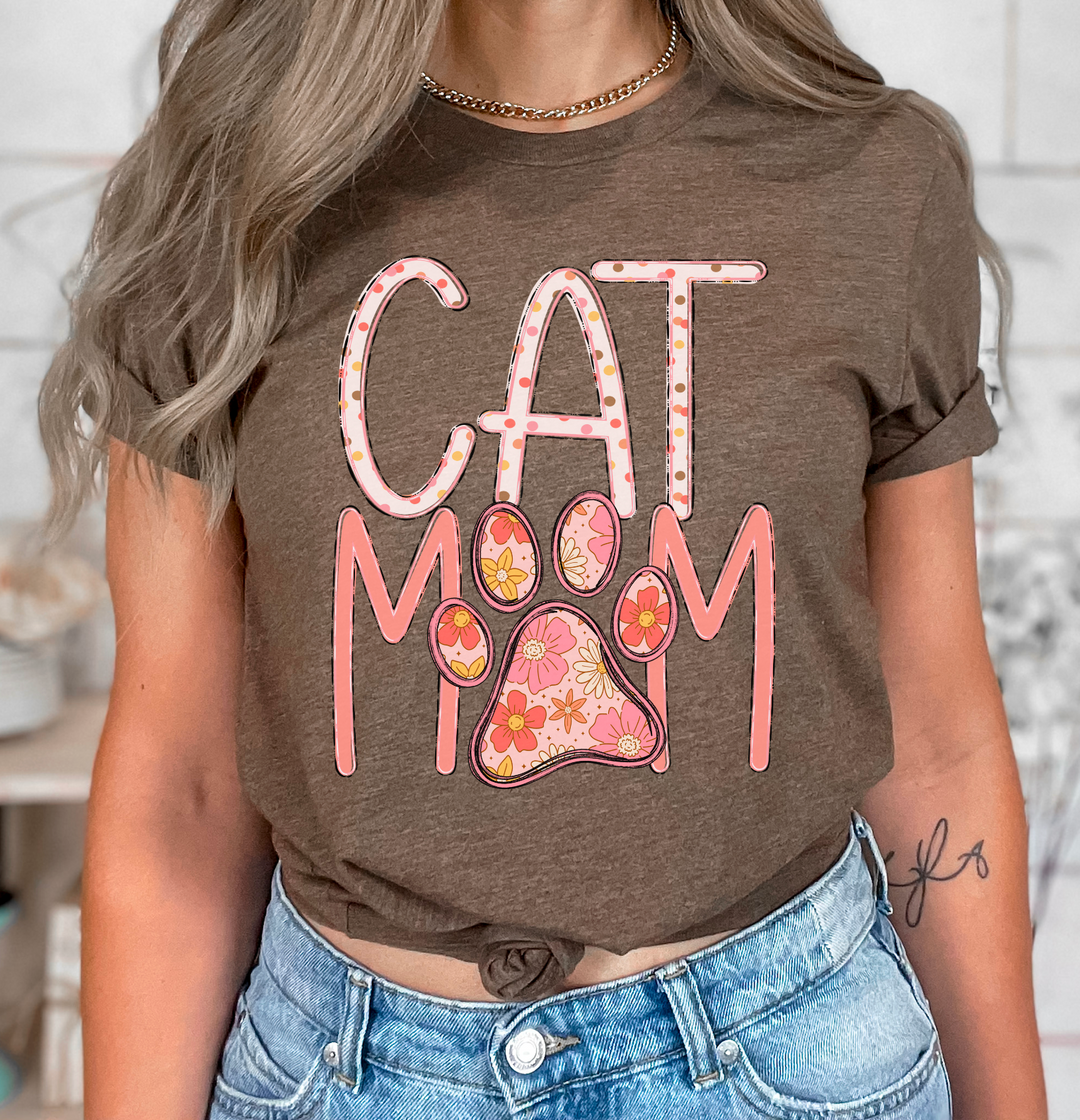 Cat Mom DTF Print