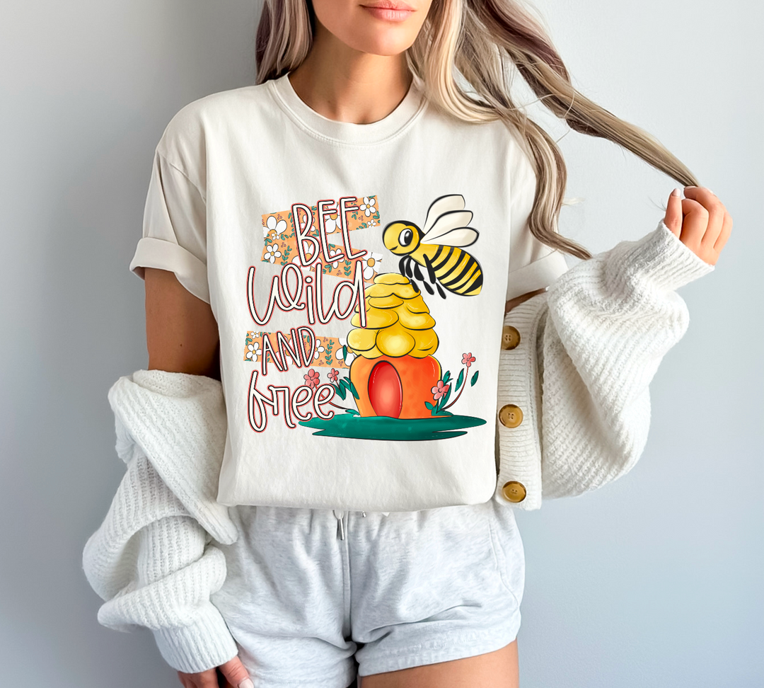 Bee Wild and Free DTF Print