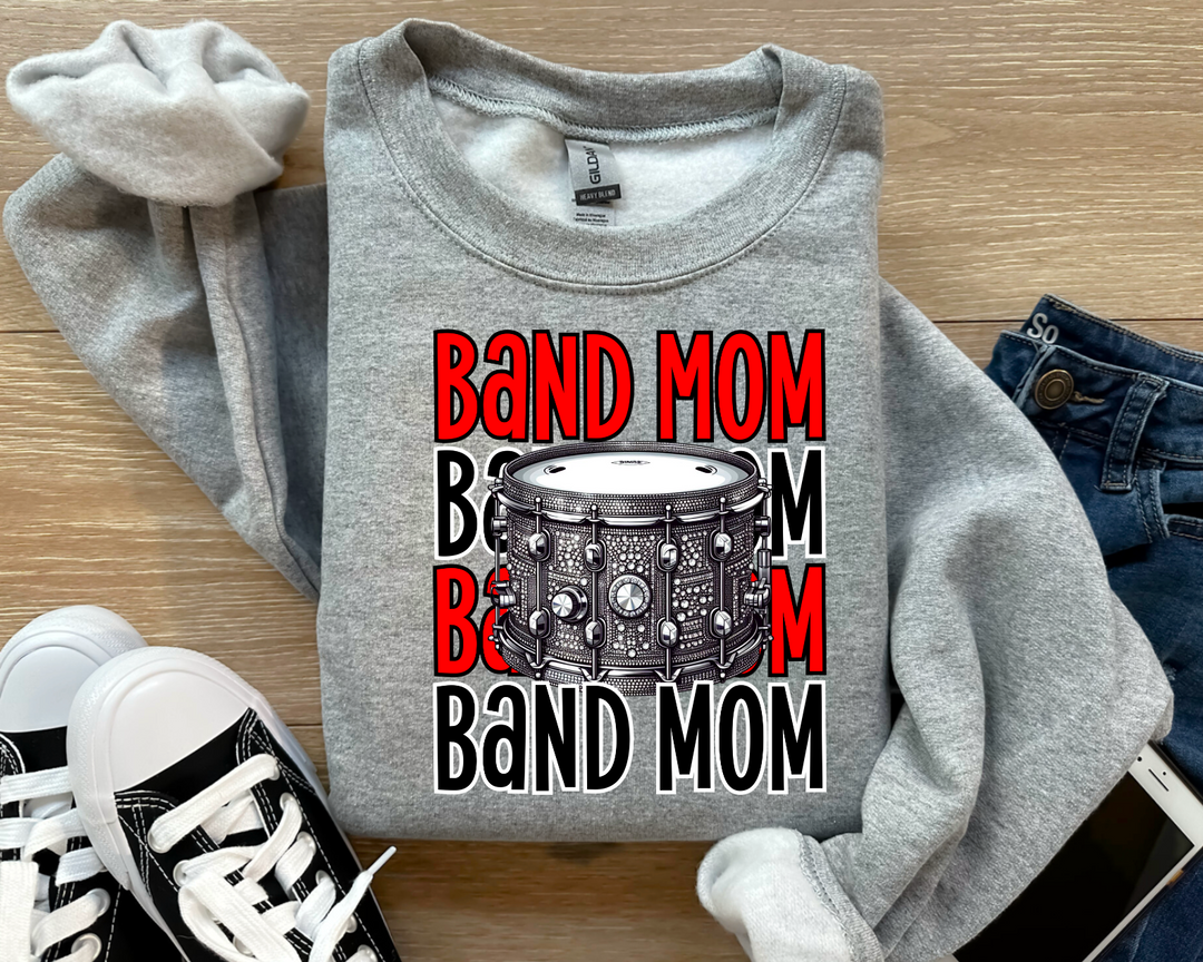 Band Mom (Red) DTF Print