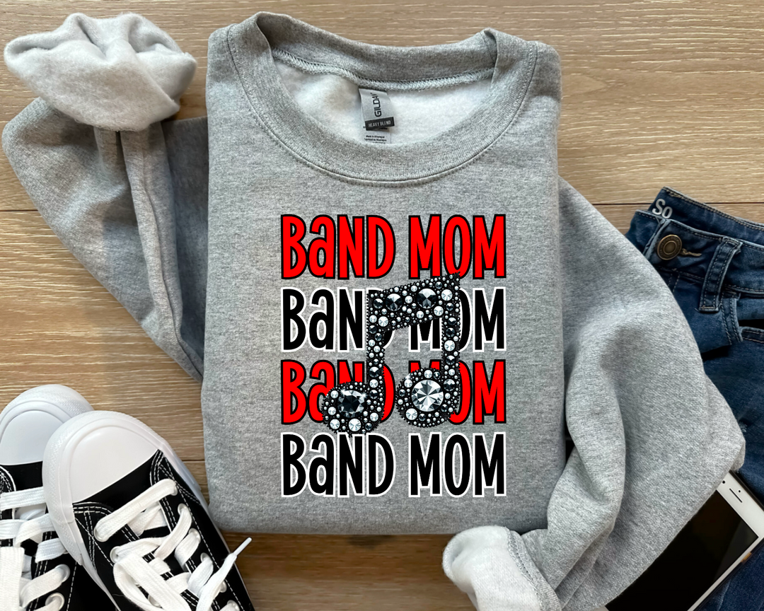 Band Mom (Red) DTF Print