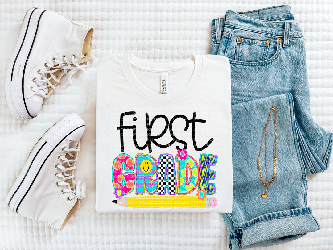 Hello Grade Level Girl DTF Print