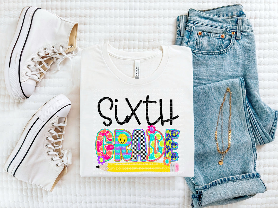 Hello Grade Level Girl DTF Print