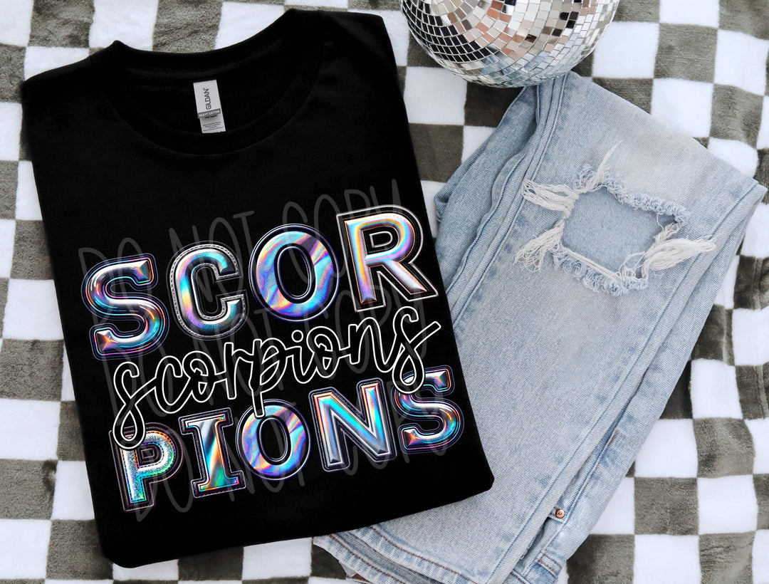 Holographic Mascots (A-S) DTF TODDLER Print